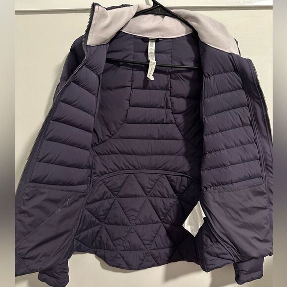 Lululemon Fluffed Up Jacket Purple Nightfall Puffer Goose Down Quilted Winter - Picture 10 of 15